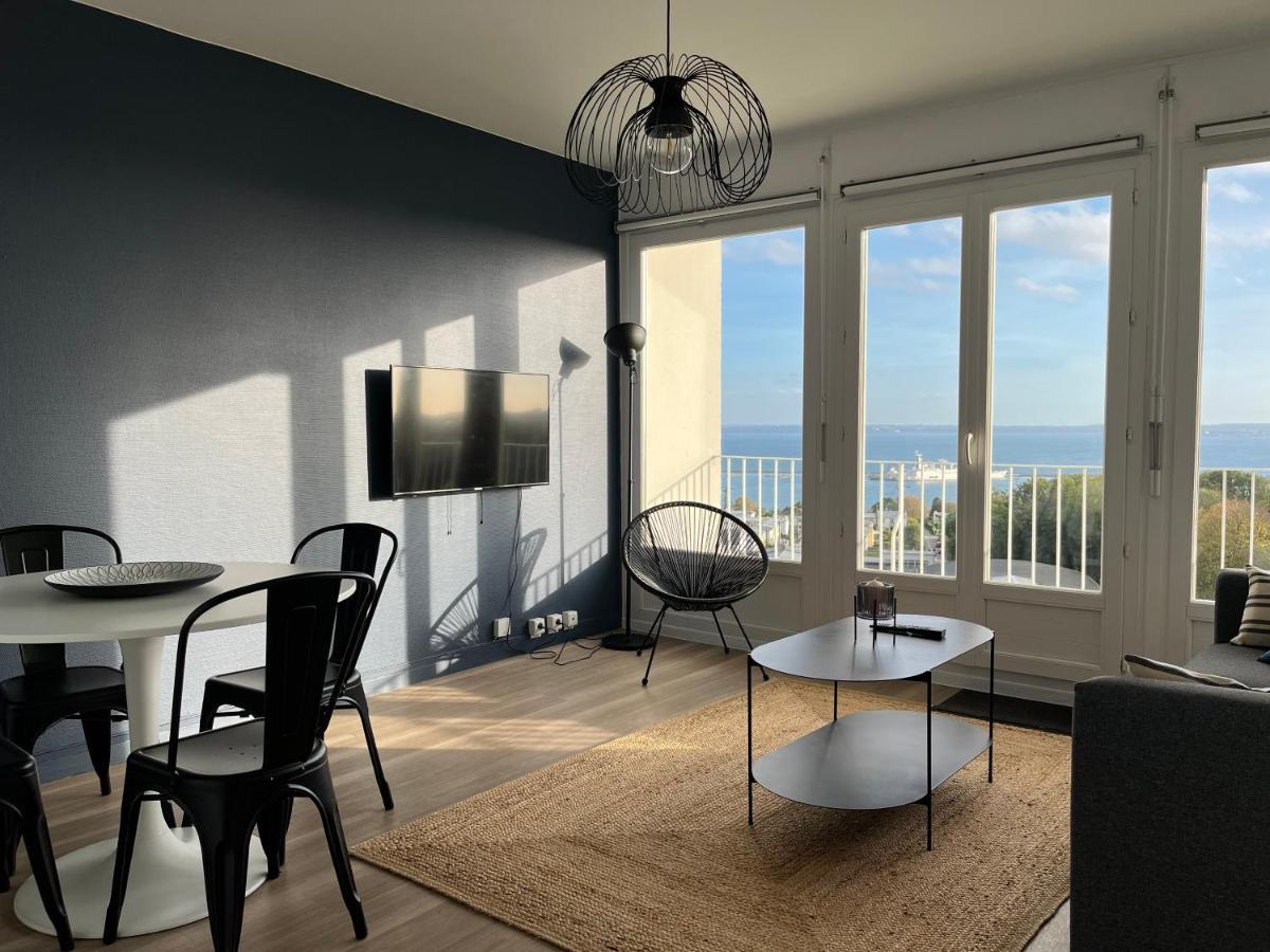 Nouveau! Appartement Vue Mer 180° Et Place Parking ブレスト エクステリア 写真